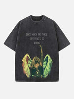 Kesha Print Round Neck T-shirt