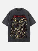 Metallica Print Round Neck T-shirt