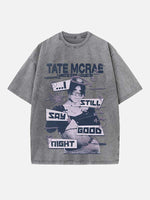Tate McRae Print Round Neck T-shirt