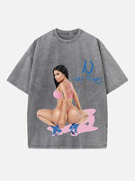 Nicki Minaj Print Round Neck T-shirt
