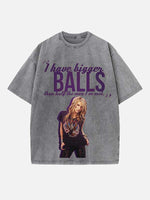 Kesha Print Round Neck T-shirt