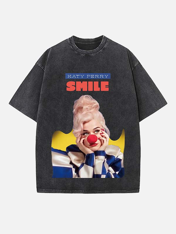 Katy Perry Print Round Neck T-shirt