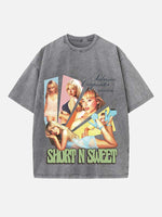 Sabrina Carpenter Print Round Neck T-shirt