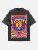 Eagles Print Round Neck T-shirt