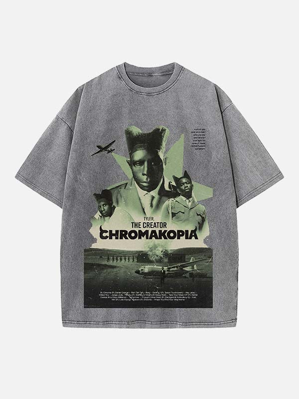 Tyler, The Creator Print Round Neck T-shirt