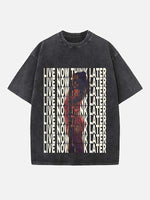 Tate McRae Print Round Neck T-shirt