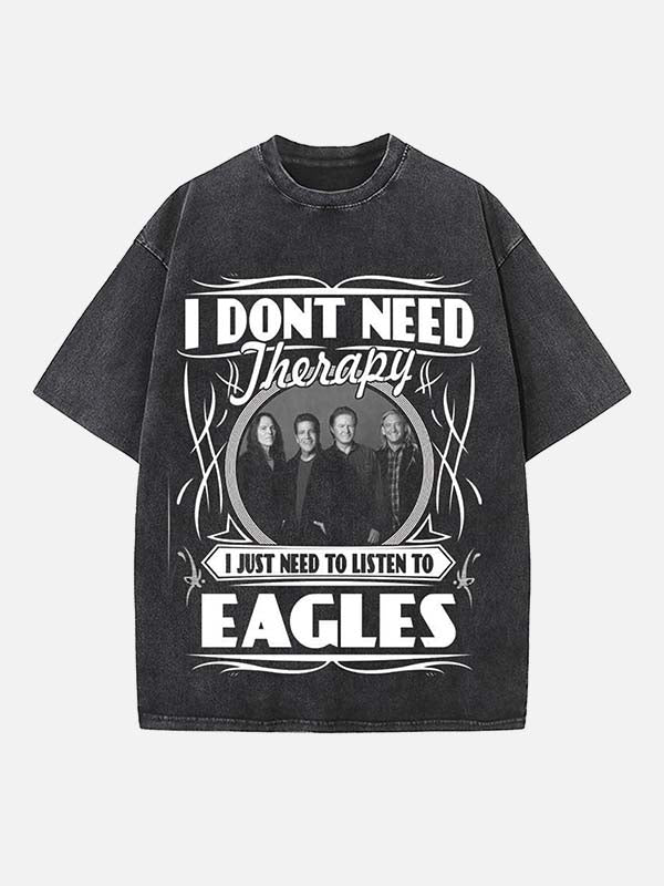 Eagles Print Round Neck T-shirt