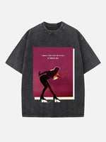 Taylor Swift Print Round Neck T-shirt