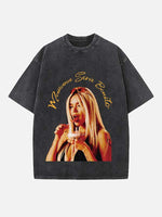 Karol G Print Round Neck T-shirt