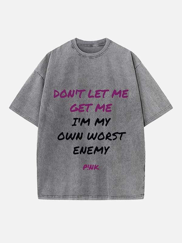 P!nk Print Round Neck T-shirt