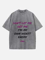 P!nk Print Round Neck T-shirt