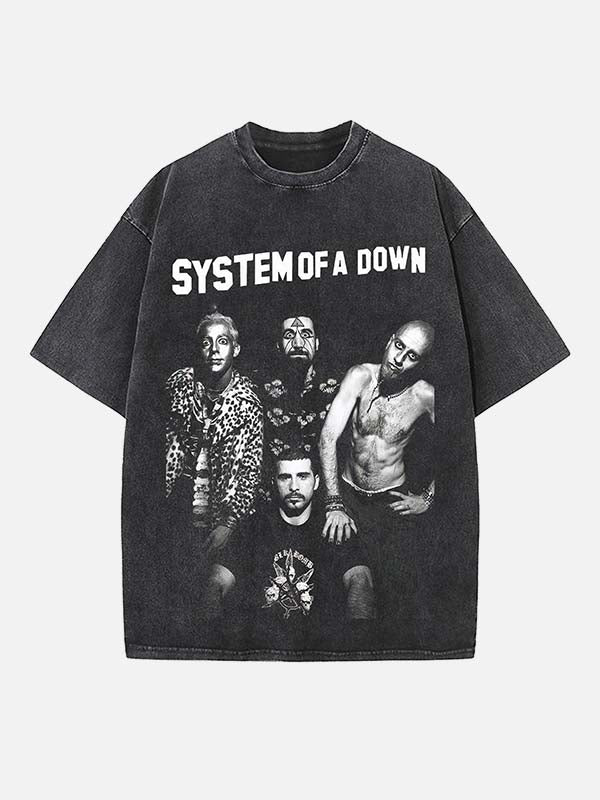 System of a Down Print Round Neck T-shirt