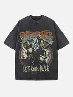 Aerosmith Print Round Neck T-shirt