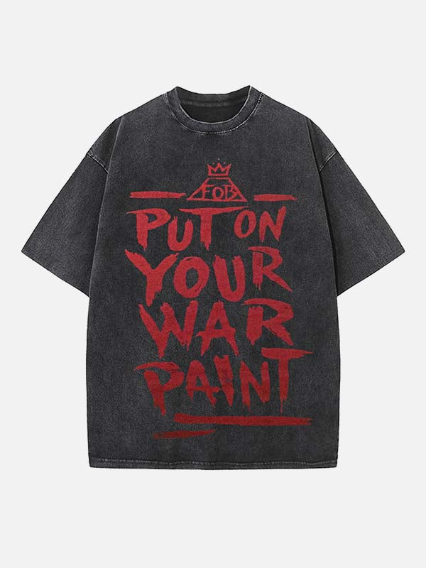 Fall Out Boy Print Round Neck T-shirt