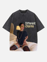 Rihanna Print Round Neck T-shirt