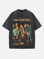 Foo Fighters Print Round Neck T-shirt