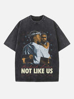 Kendrick Lamar Print Round Neck T-shirt