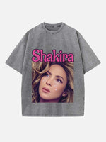 Shakira Print Round Neck T-shirt
