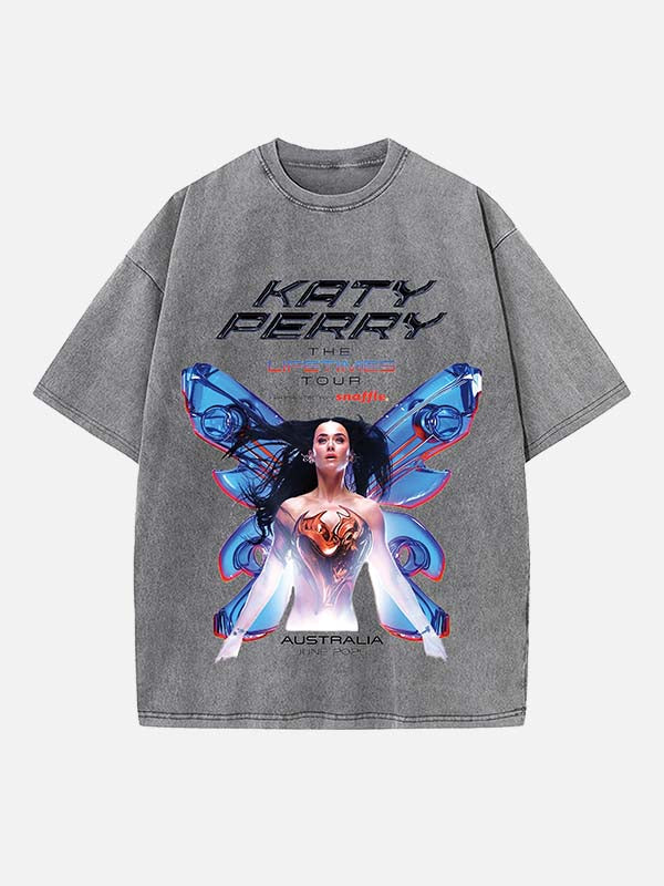 Katy Perry Print Round Neck T-shirt