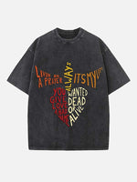 Bon Jovi Print Round Neck T-shirt