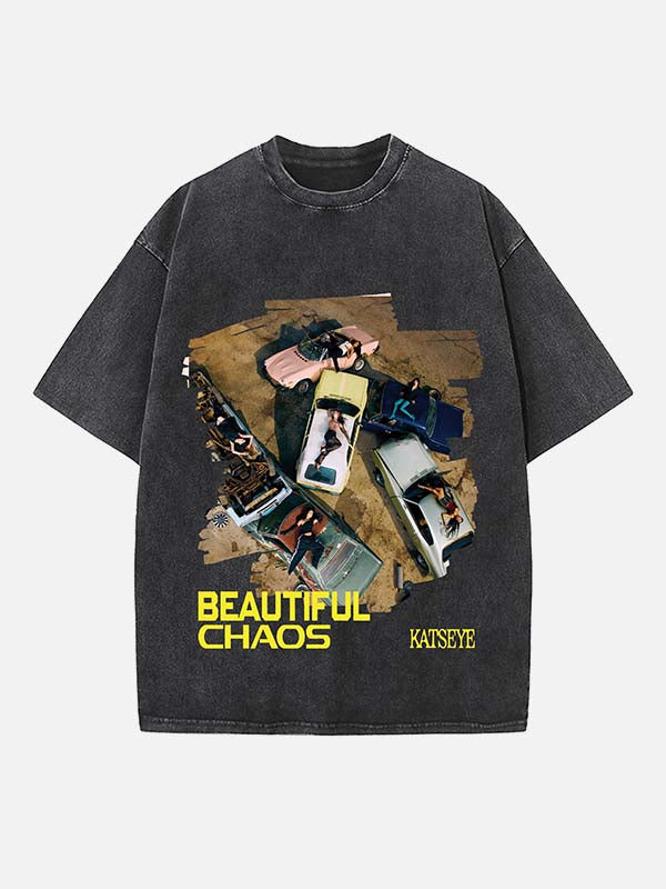 KATSEYE Print Round Neck T-shirt