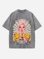 Katy Perry Print Round Neck T-shirt