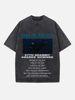 Billie Eilish Print Round Neck T-shirt