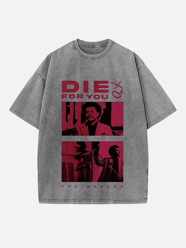 The Weeknd Print Round Neck T-shirt