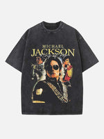Michael Jackson Print Round Neck T-shirt