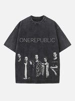 OneRepublic Print Round Neck T-shirt