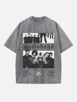 Radiohead Print Round Neck T-shirt
