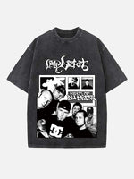Limp Bizkit Print Round Neck T-shirt