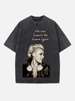 P!nk Print Round Neck T-shirt