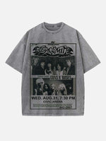 Aerosmith Print Round Neck T-shirt