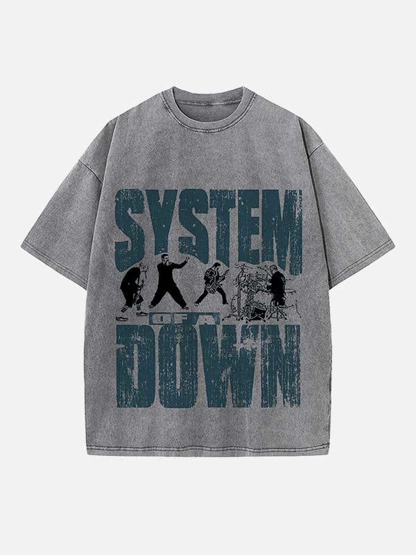 System of a Down Print Round Neck T-shirt