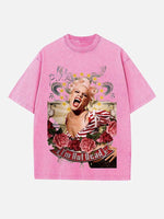 P!nk Print Round Neck T-shirt
