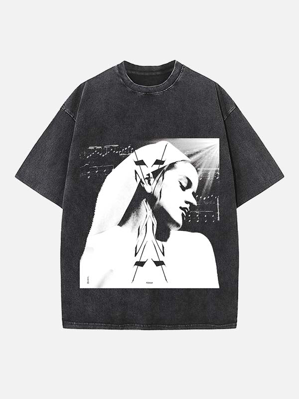 Rosalía Print Round Neck T-shirt