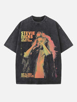 Fleetwood Mac Print Round Neck T-shirt
