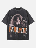 Paramore Print Round Neck T-shirt