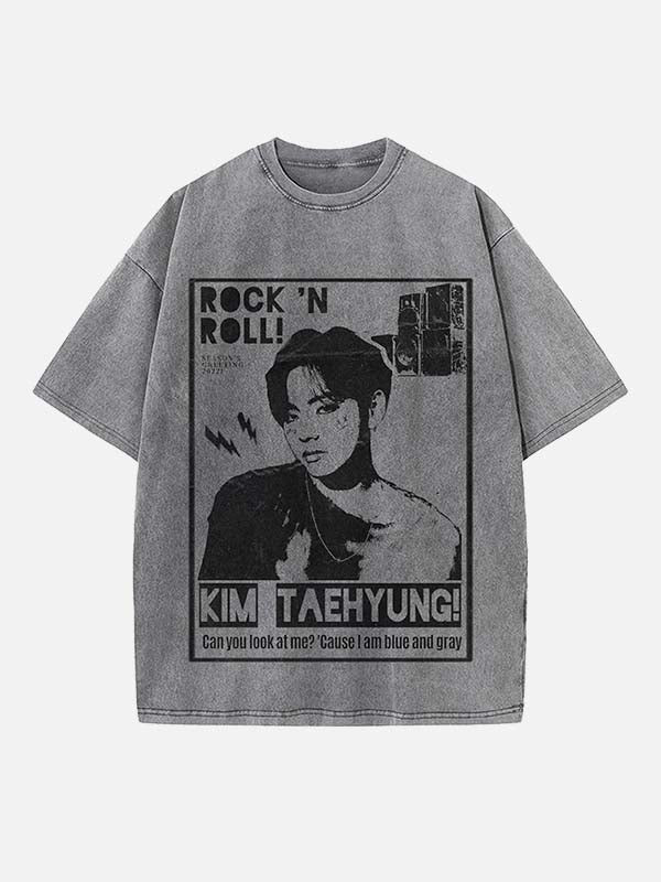 BTS Print Round Neck T-shirt