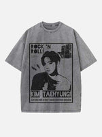 BTS Print Round Neck T-shirt