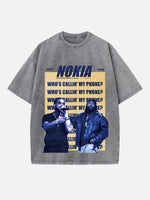 Drake Print Round Neck T-shirt