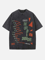 Taylor Swift Print Round Neck T-shirt