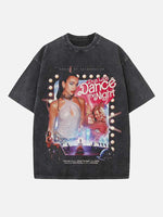 Dua Lipa Print Round Neck T-shirt