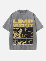 Limp Bizkit Print Round Neck T-shirt