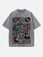 Arctic Monkeys Print Round Neck T-shirt