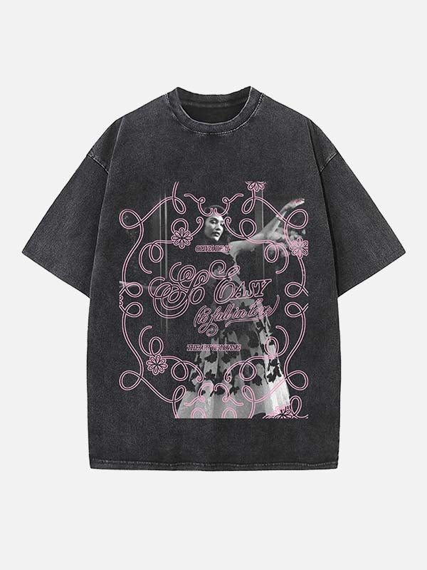 Olivia Dean Print Round Neck T-shirt