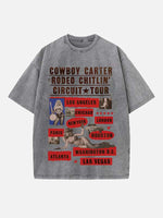 Beyoncé Print Round Neck T-shirt