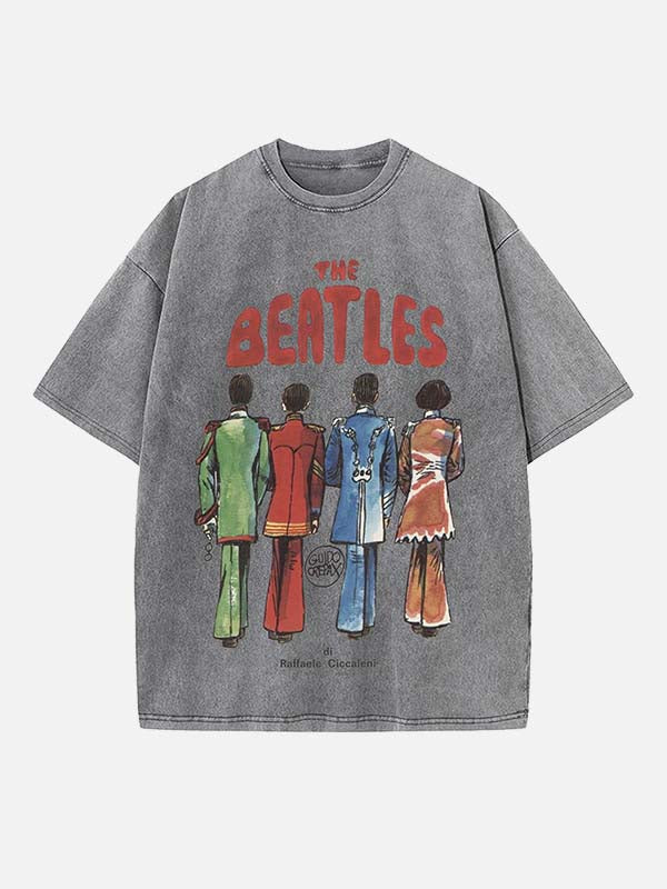 The Beatles Print Round Neck T-shirt