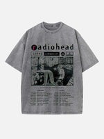 Radiohead Print Round Neck T-shirt